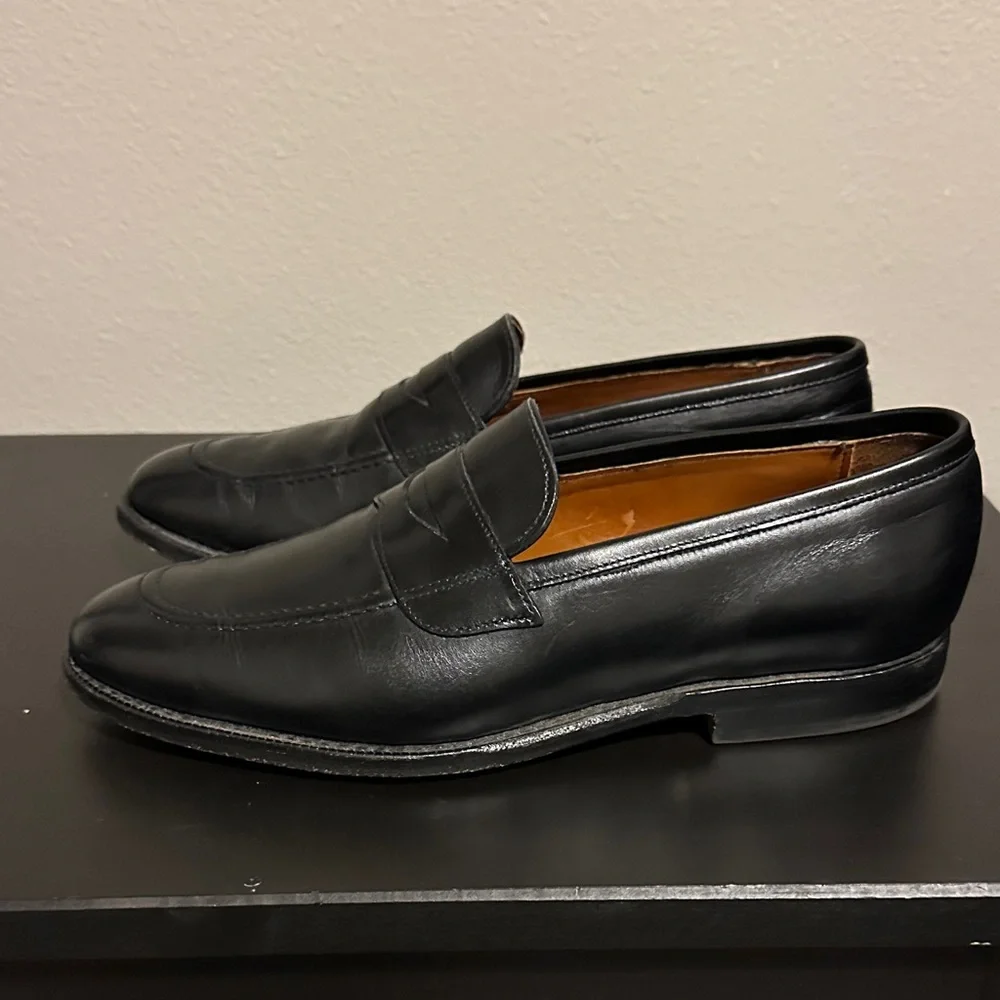 Allen Edmonds Black Leather Loafers - Picture 1 of 3